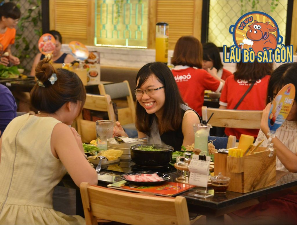 Chuỗi nhà hàng Lẩu Bò Sài Gòn thuộc công ty cổ phần ẩm thực Chảo Đỏ (Red wok)