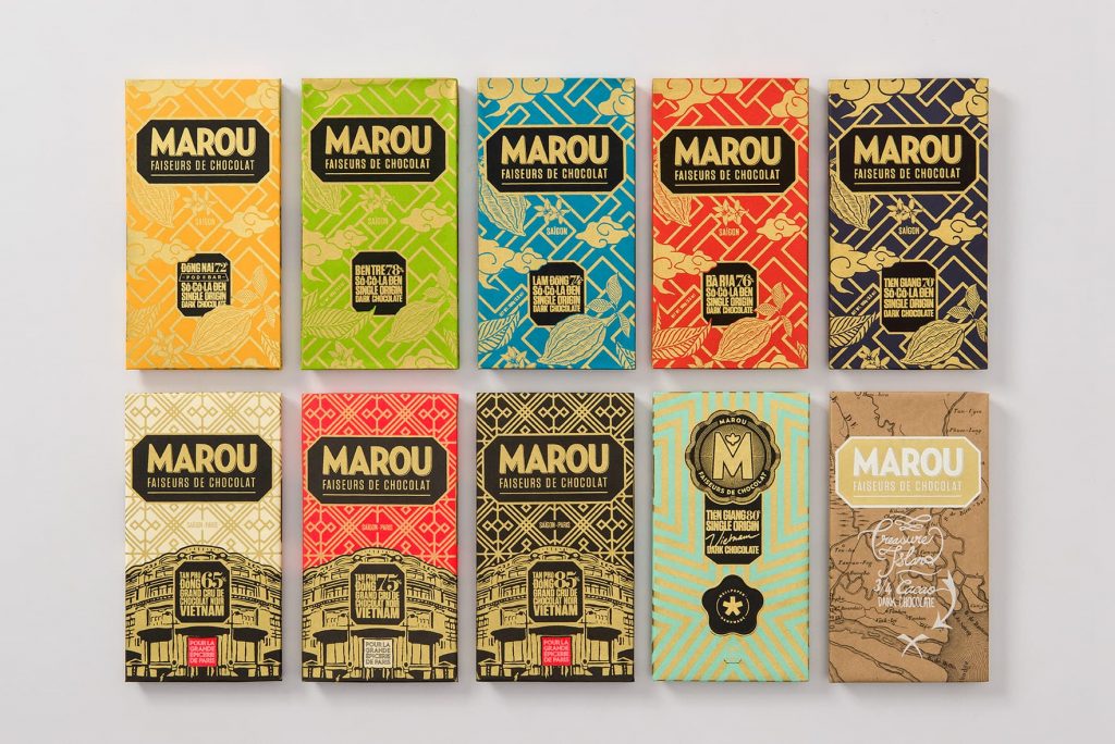 Sản phẩm Marou chocolate của công ty TNHH socola Marou