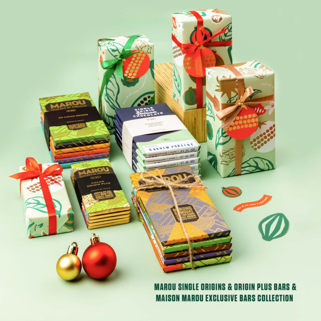 Christmas collection of Marou chocolate