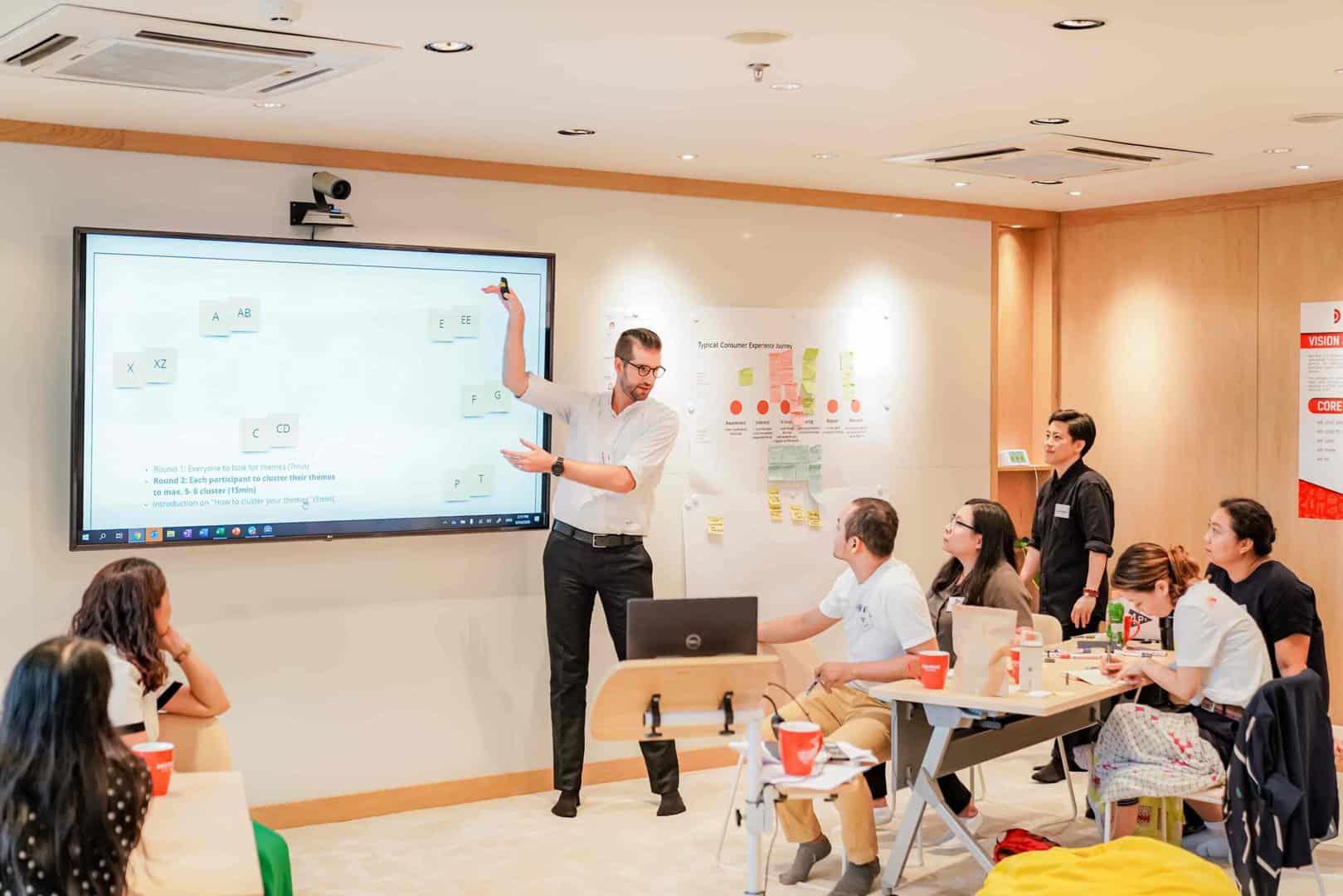 Max leading one of Mekong Capital’s coaching sessions