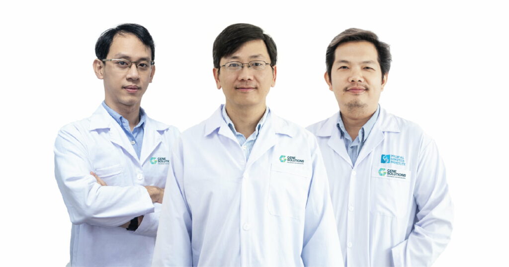 Dr. Nguyen Huu Nguyen, Dr. Giang Hoa, and Dr. Nguyen Hoai Nghia (from the left to the right).