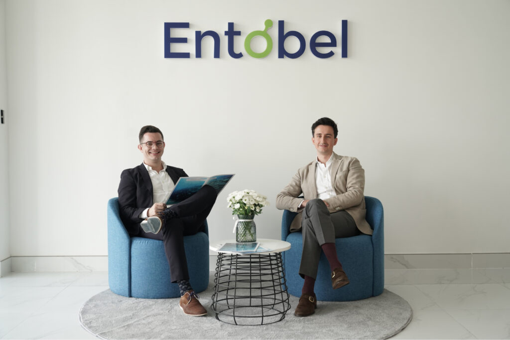 The two Founder of Entobel, Gaëtan Crielaard and Alexandre de Caters