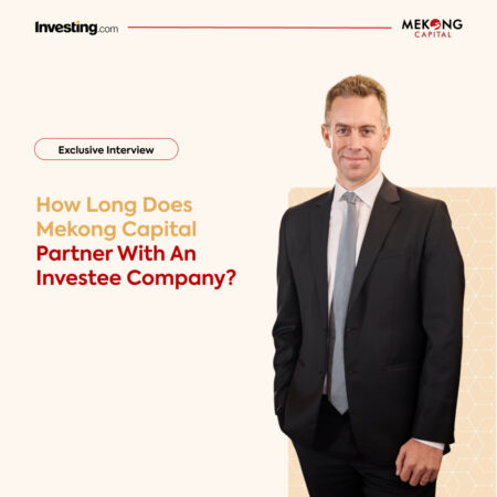 How long does Mekong Capital Partner with an investee company?