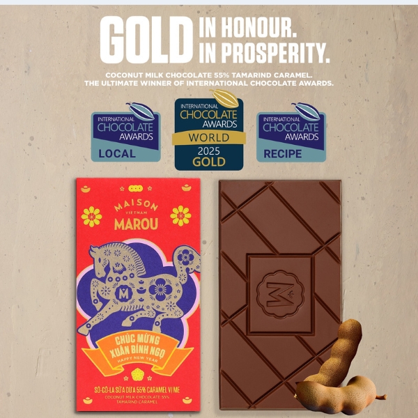  Đạt giải thưởng  sô-cô-la quốc tế